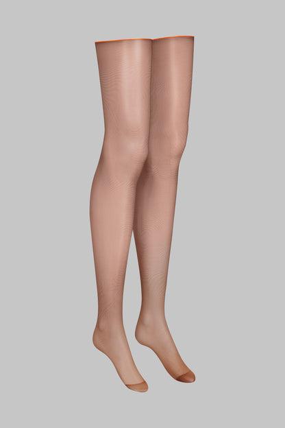 Nahtstrümpfe mit gerolltem Schnitt 20D - Legwear