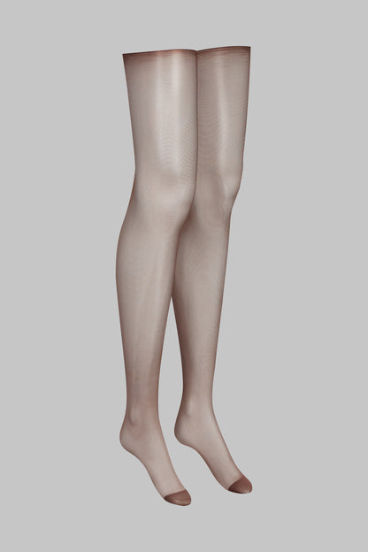 Halterlose seidenstrümpfe, gerollt 20D - Legwear