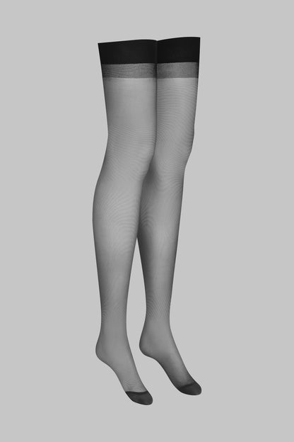 Nahtstrümpfe mit gerolltem Schnitt 20D - Legwear