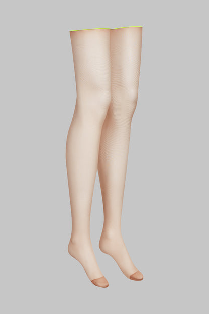 Nahtstrümpfe mit gerolltem Schnitt 20D - Legwear