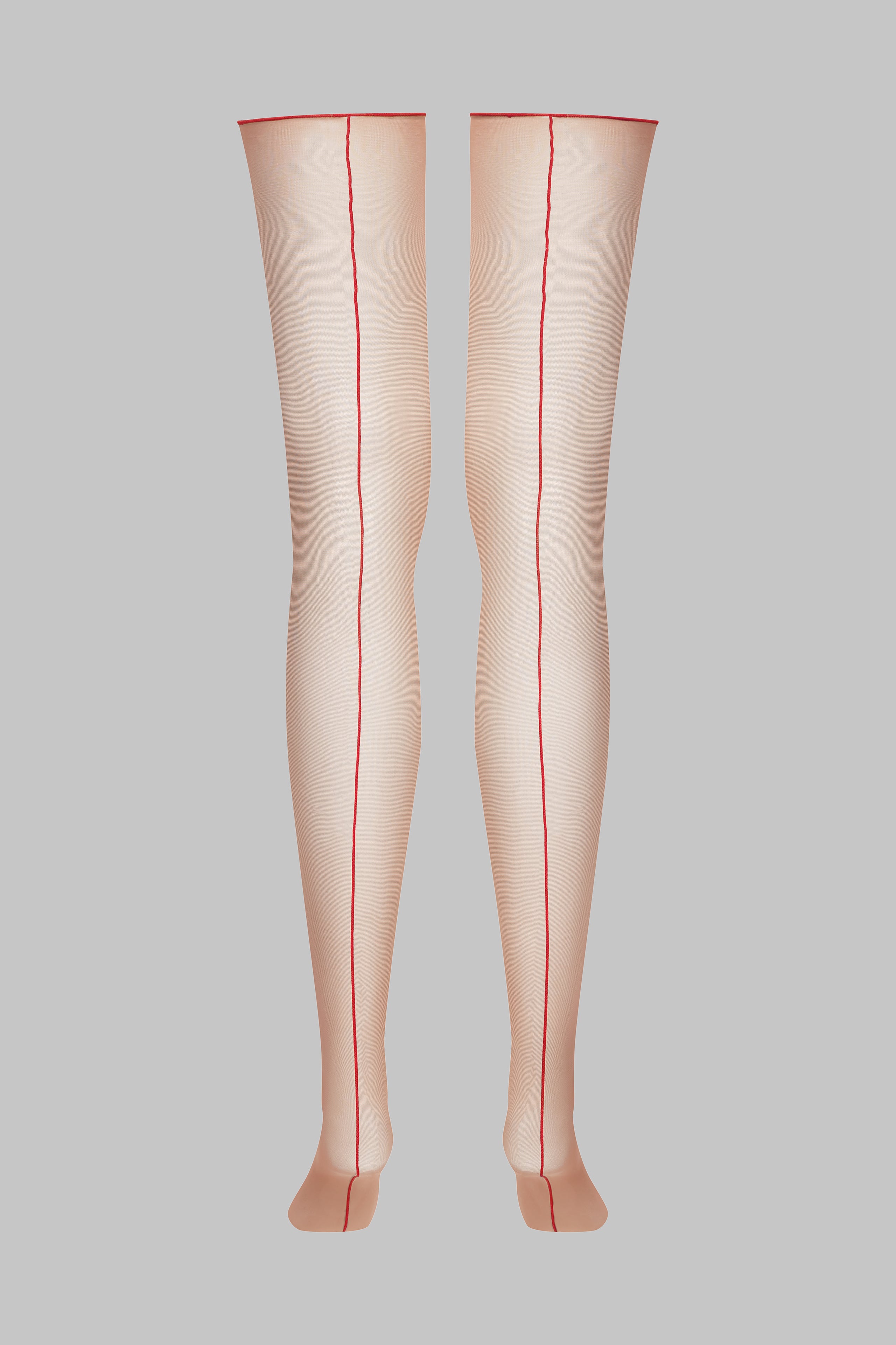 Nahtstrümpfe mit gerolltem Schnitt 20D - Legwear