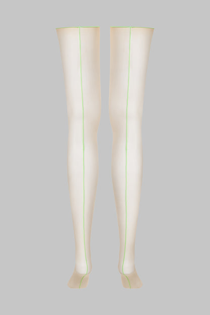 Nahtstrümpfe mit gerolltem Schnitt 20D - Legwear