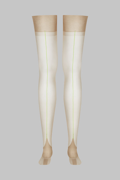 Nahtstrümpfe mit gerolltem Schnitt 15D - Legwear