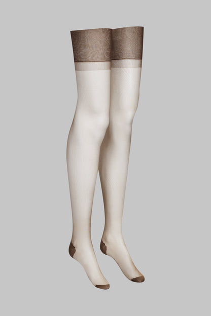 Nahtstrümpfe mit gerolltem Schnitt 15D - Legwear