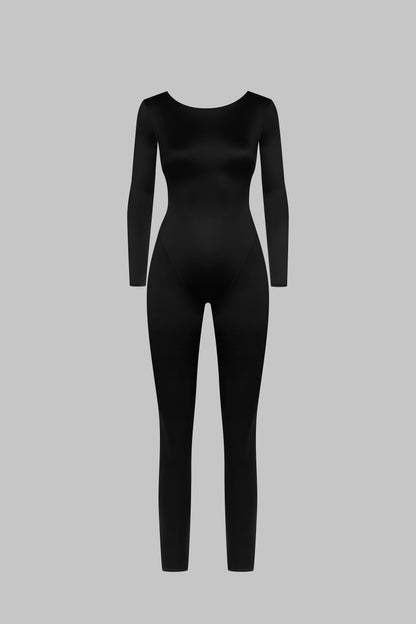 Langärmeliger jumpsuit mit Rückenausschnitt - French Kiss