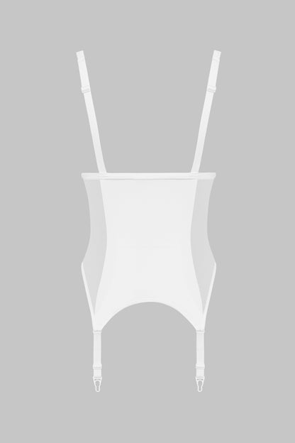 Offener Catsuit mit Strumpfhaltern - Pure Tentation