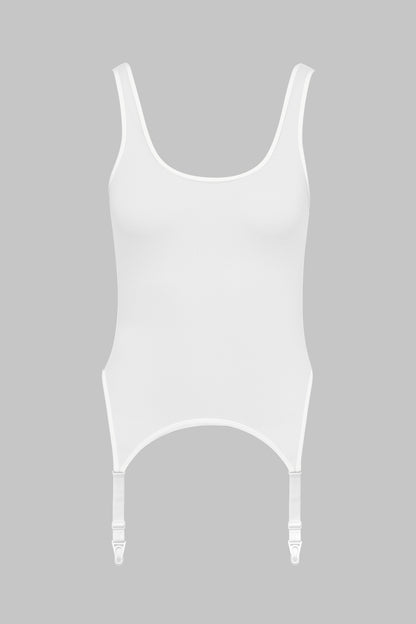 Träger-Catsuit mit Strumpfhaltern - Pure Tentation