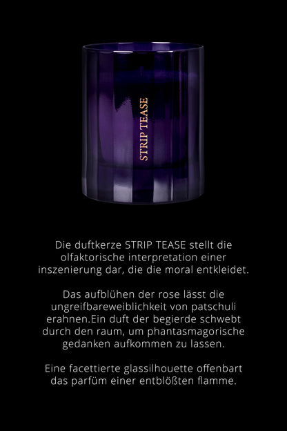 Duftkerze Puderige noten - Strip Tease